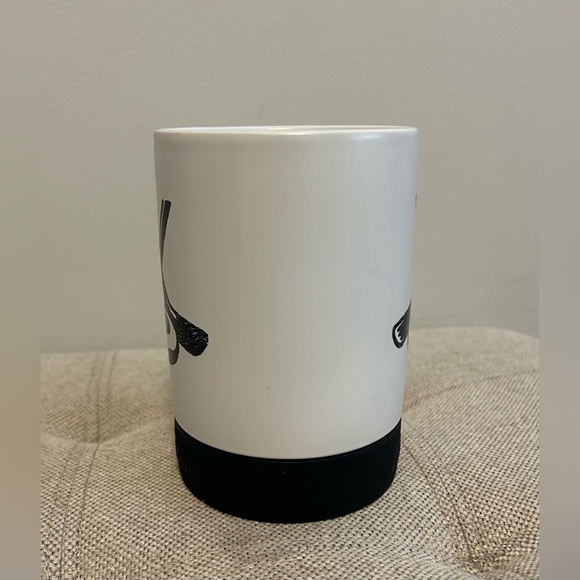 Tim Hortons Hockey Puck Base Donut White Black Coffee Mug Cup 2018 - Picture 2 of 6